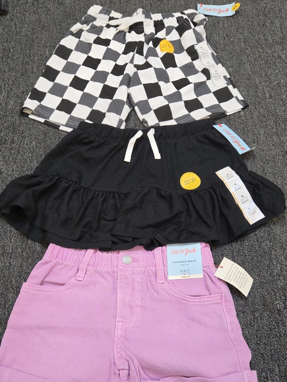 (#1C) 2 Cat & Jack Shorts & 1 Skort